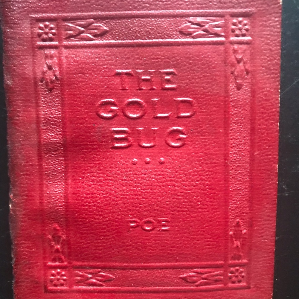 Antique Edgar Allan Poe The Gold Bug Little Leather Library miniature book
